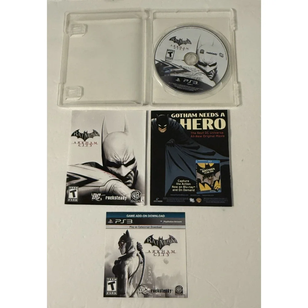 PS3 Batman Arkham City (Sony PlayStation 3, 2011) Manual / Inserts Included